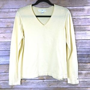 Tommy Hilfiger Golf Yellow V-Neck Sweater -Size XL